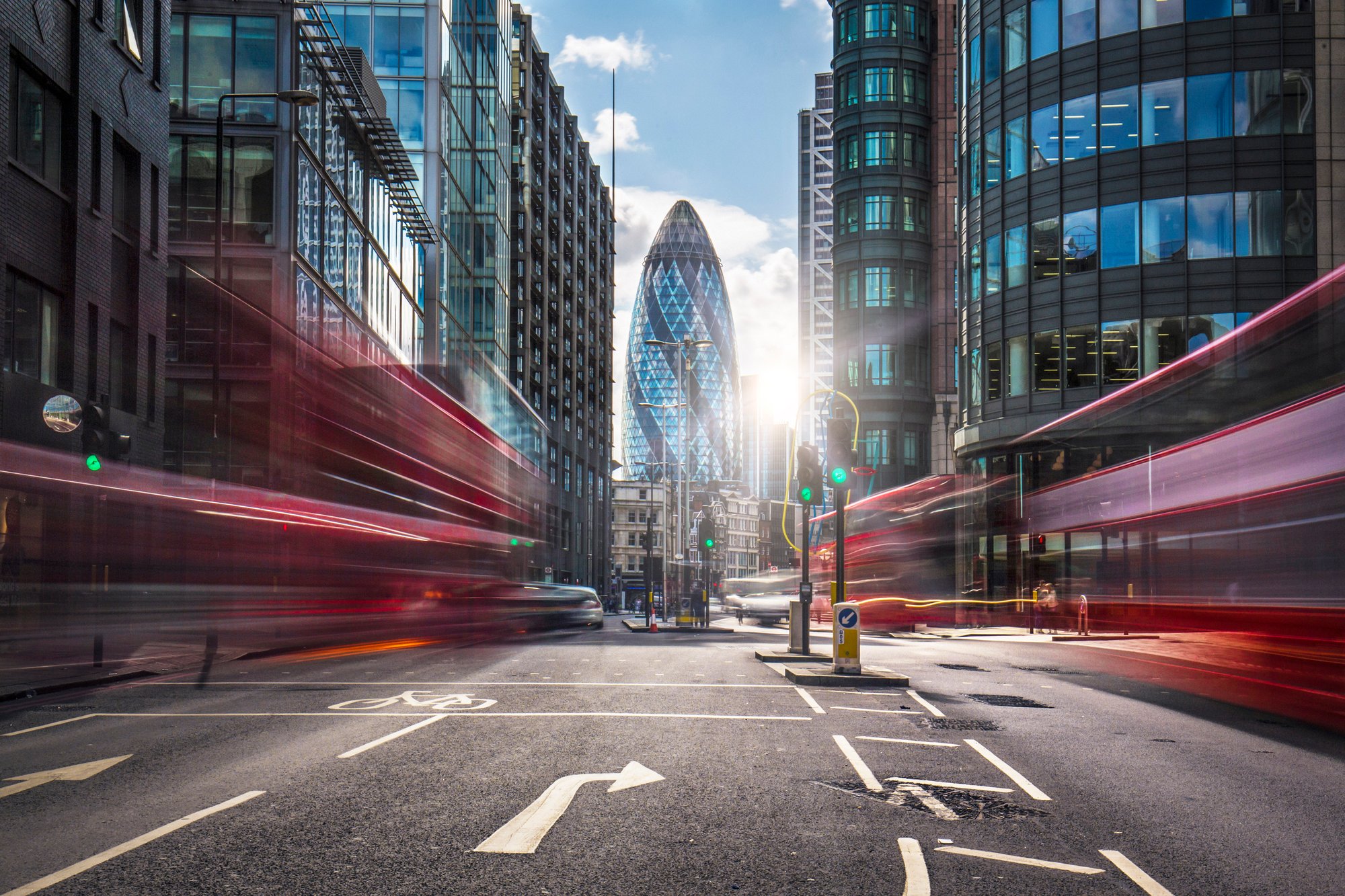 Full-Size_Financial district London the gherkin red busses 20241001 GLO EN
